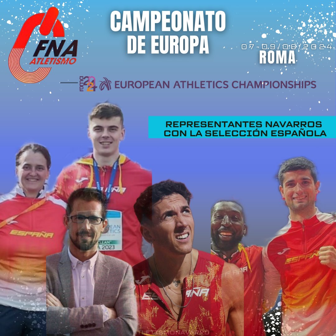 Seis navarros estar&aacute;n en el Campeonato de Europa de atletismo en Roma